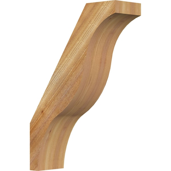 Ekena Millwork 6"W x 18"D x 26"H Funston Rough Sawn Knee Brace, Western Red Cedar BRC06X18X26FST00RWR - main